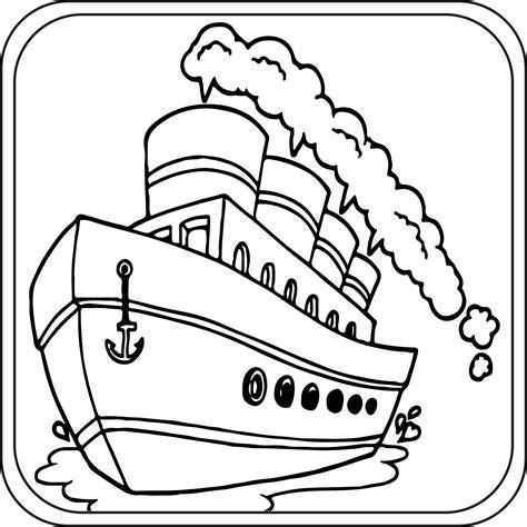 ship colouring pages