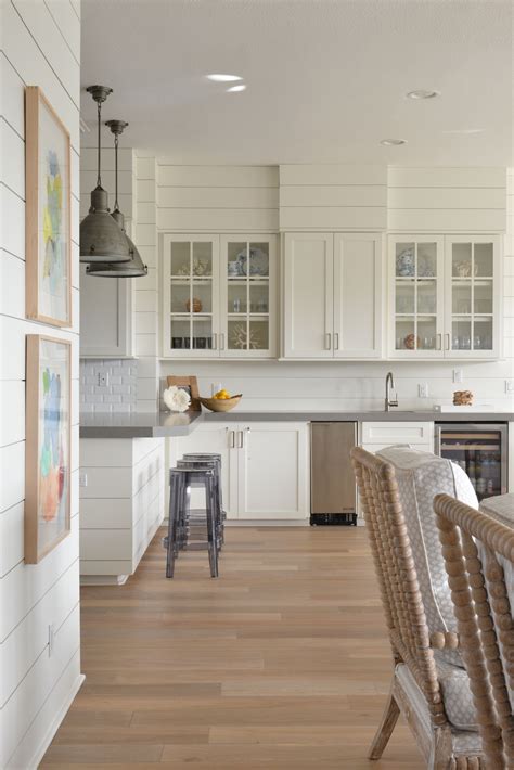 shiplap kitchen cabinets
