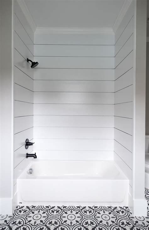 shiplap shower tile