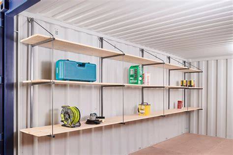 shipping container shelving ideas