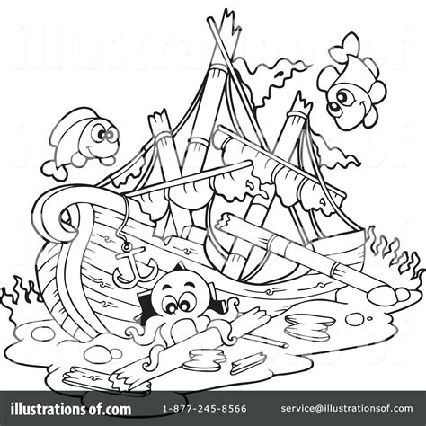 shipwrecked coloring pages