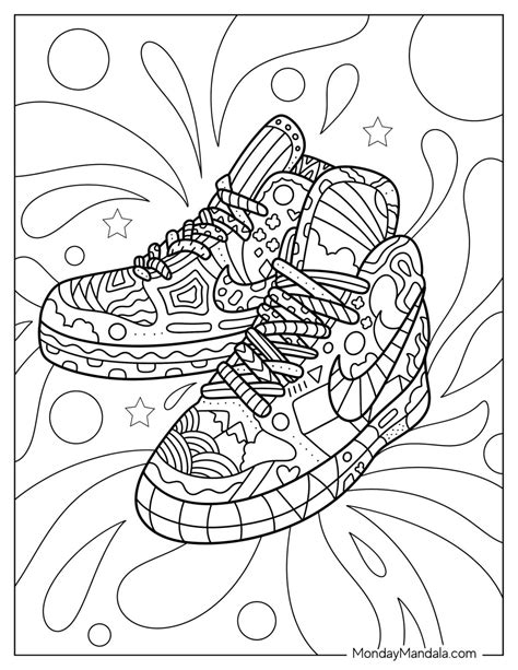 shoe coloring pages pdf
