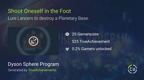 shoot oneself in the foot dyson sphere program