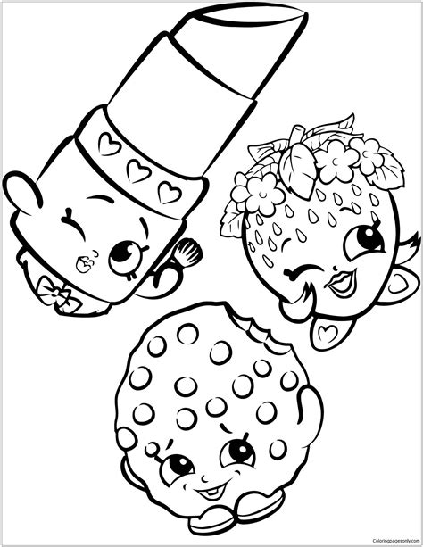 shopkins printable coloring pages