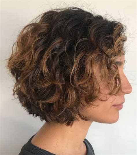 short curly bob with layers