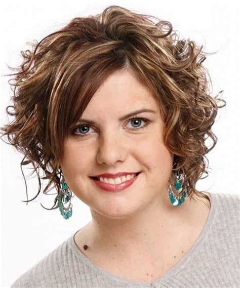 short curly hairstyles fat faces