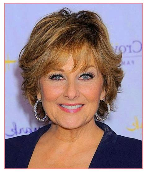 short curly hairstyles for round faces over 50