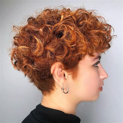 short curly red haircuts