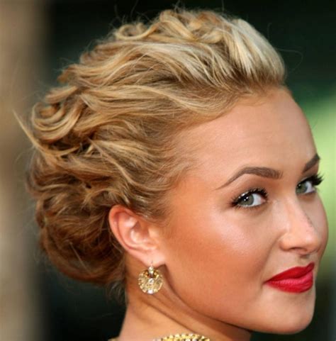 short curly updo hairstyles