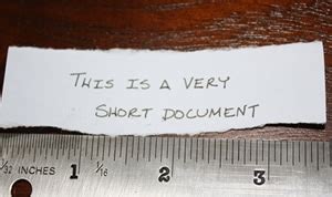short document