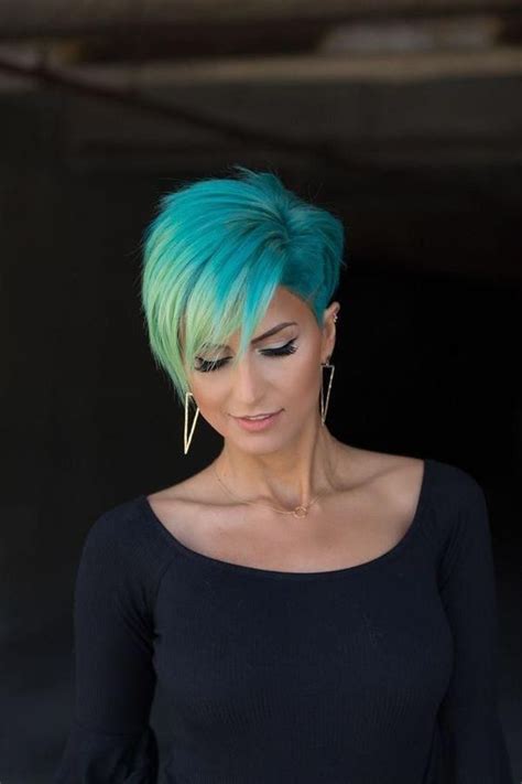 short funky hair color ideas