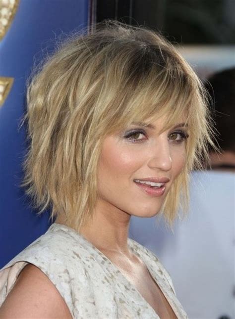 short hair layered in front