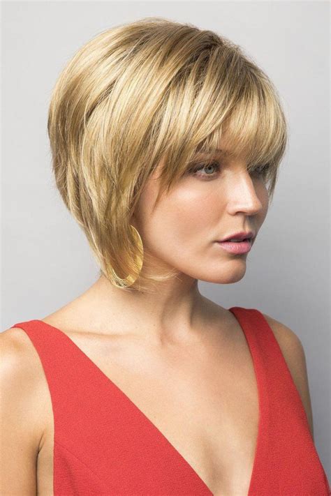 short hair with fringe and layers