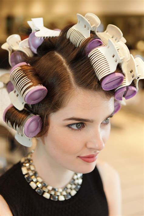 short hairstyles with hot rollers
