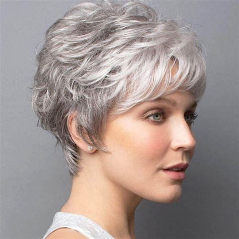 short layered gray haircuts