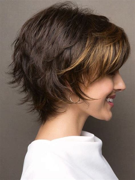 short layered hair from the back