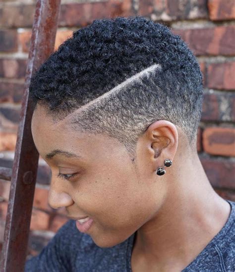 short natural fade haircuts for black females