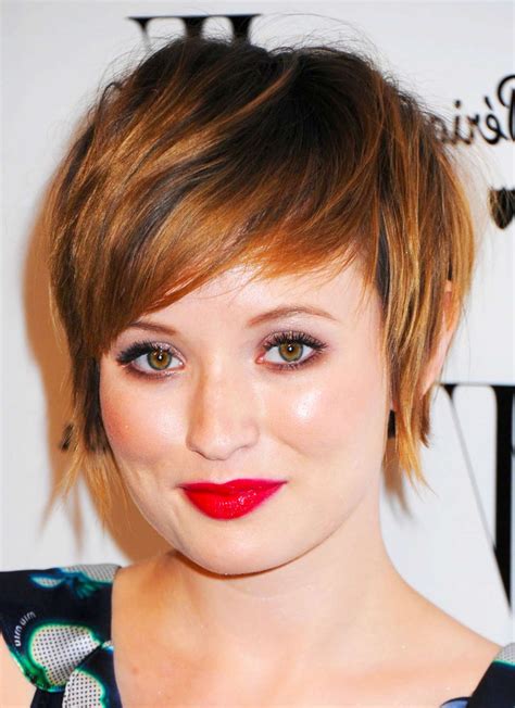 short red hairstyles for round faces