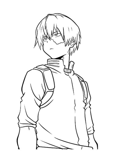 shoto todoroki coloring pages