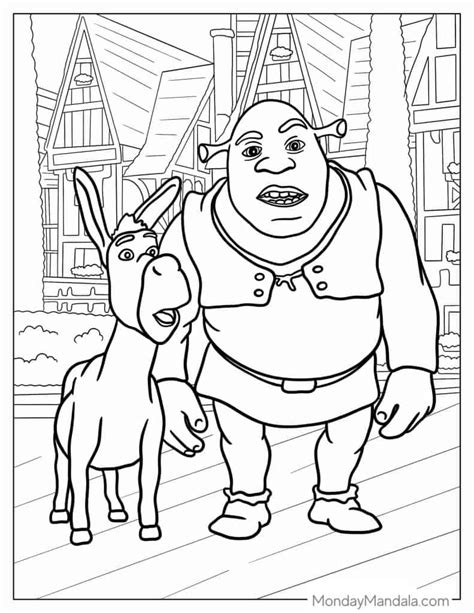 shrek coloring pages