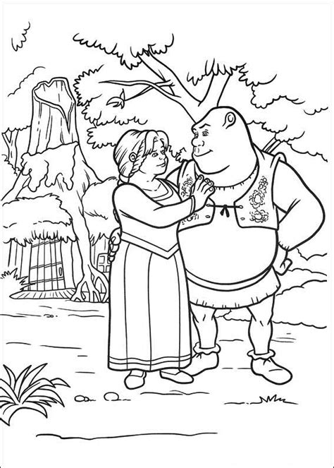 shrek forever after coloring pages