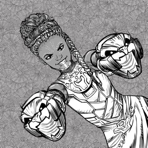shuri coloring pages