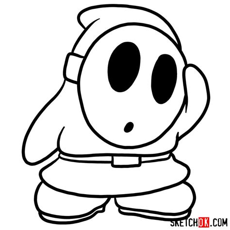 shy guy coloring pages