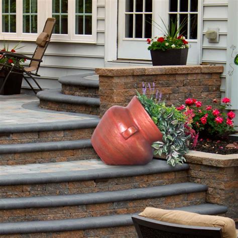 sideways flower pots