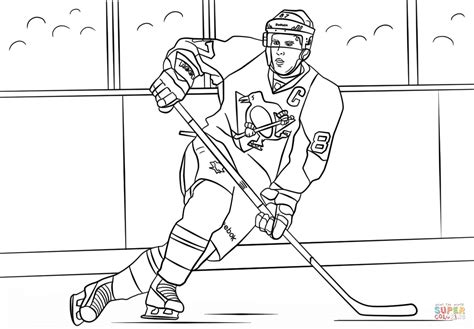 sidney crosby coloring page