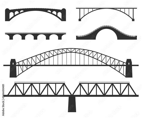 silhouette of bridge