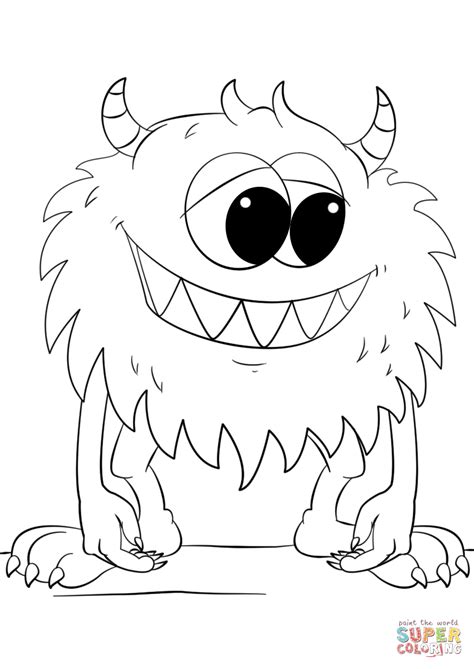 silly monster coloring pages