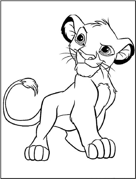 simba coloring pages