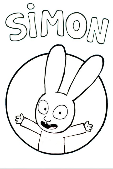 simon coloring pages