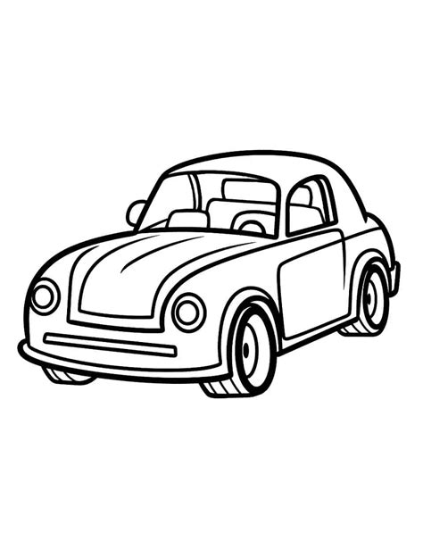 simple car coloring pages pdf