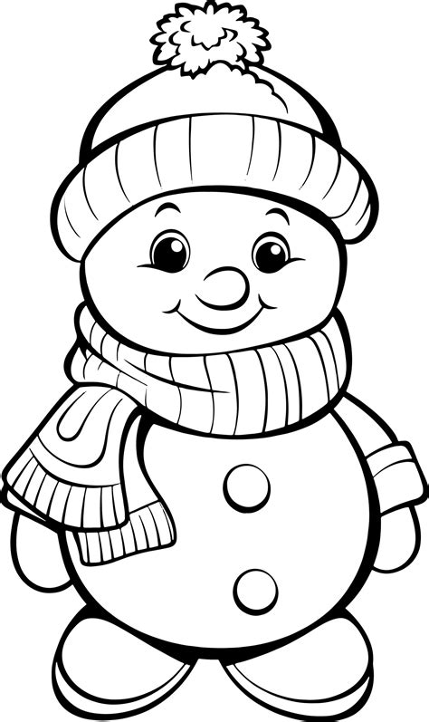 simple christmas coloring pages