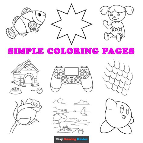 simple coloring pages
