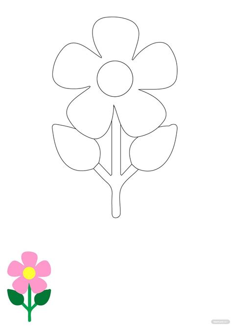 simple flower coloring