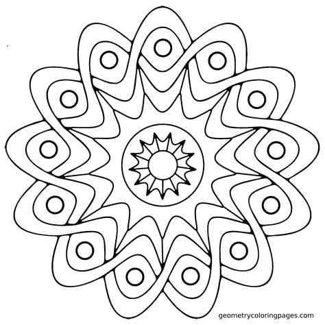 simple mandala coloring pages pdf