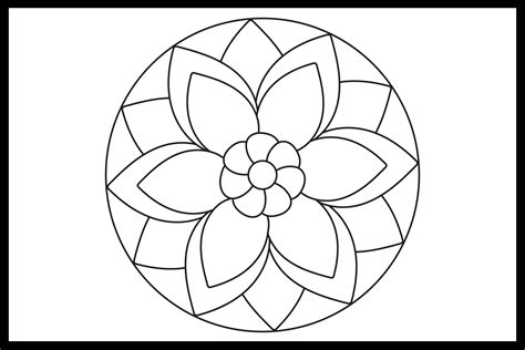 simple mandala coloring sheets