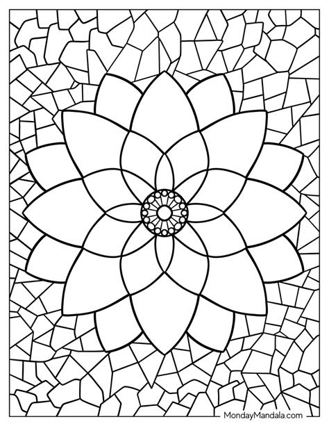 simple mosaic coloring pages