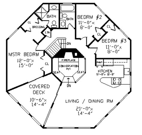 simple octagon house plans