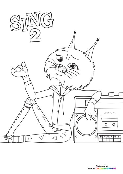 sing two coloring pages