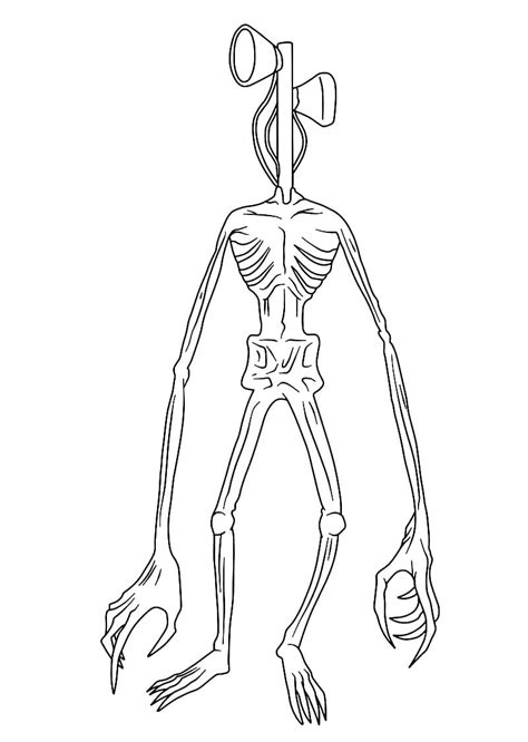 siren head coloring pages