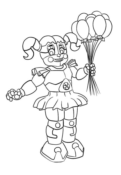 sister location fnaf coloring pages