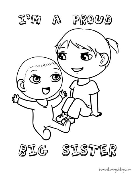 sisters coloring pages