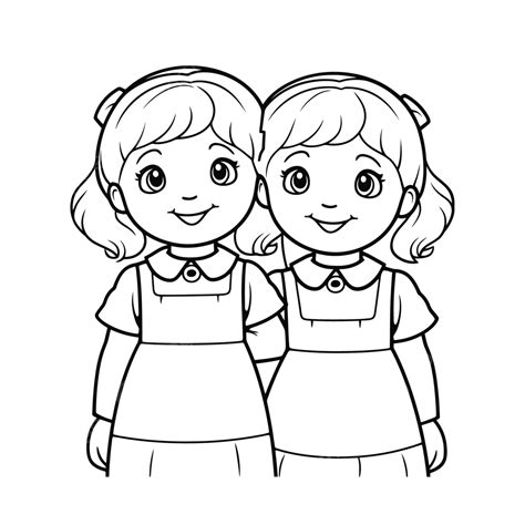 sisters coloring pages