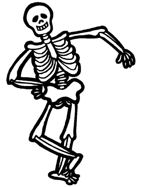 skeleton coloring pages pdf