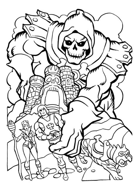 skeletor coloring pages