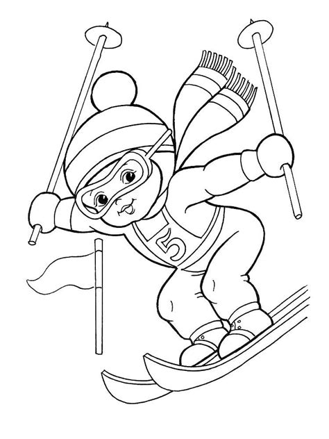 ski coloring pages