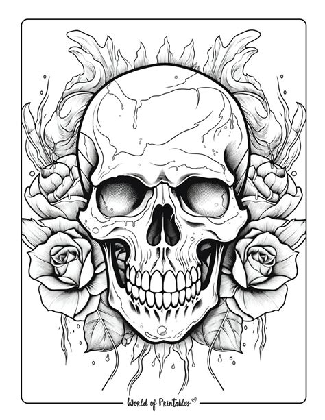 Skull Coloring Pages Effy Moom Free Coloring Picture wallpaper give a chance to color on the wall without getting in trouble! Fill the walls of your home or office with stress-relieving [effymoom.blogspot.com]